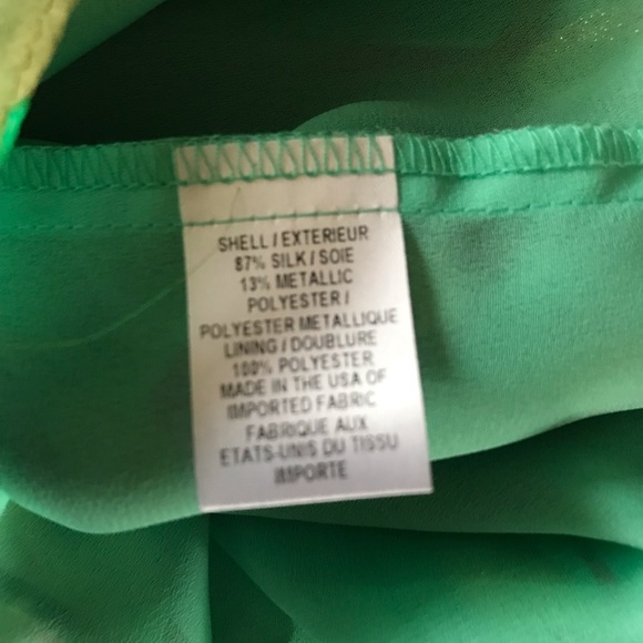 Milly Dress Size 0 Silk Polyester Metallic - Picture 5 of 5